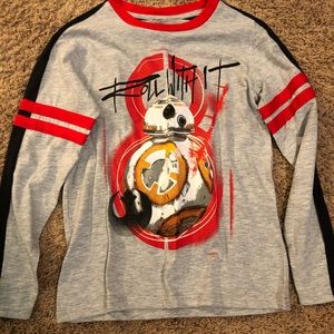 NWT Star Wars long sleeve T-shirt boys Size 8